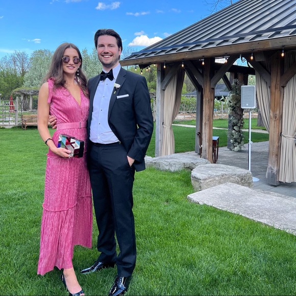 -*SOLD*-Sabina Musyev dress in hot pink - Picture 5 of 5